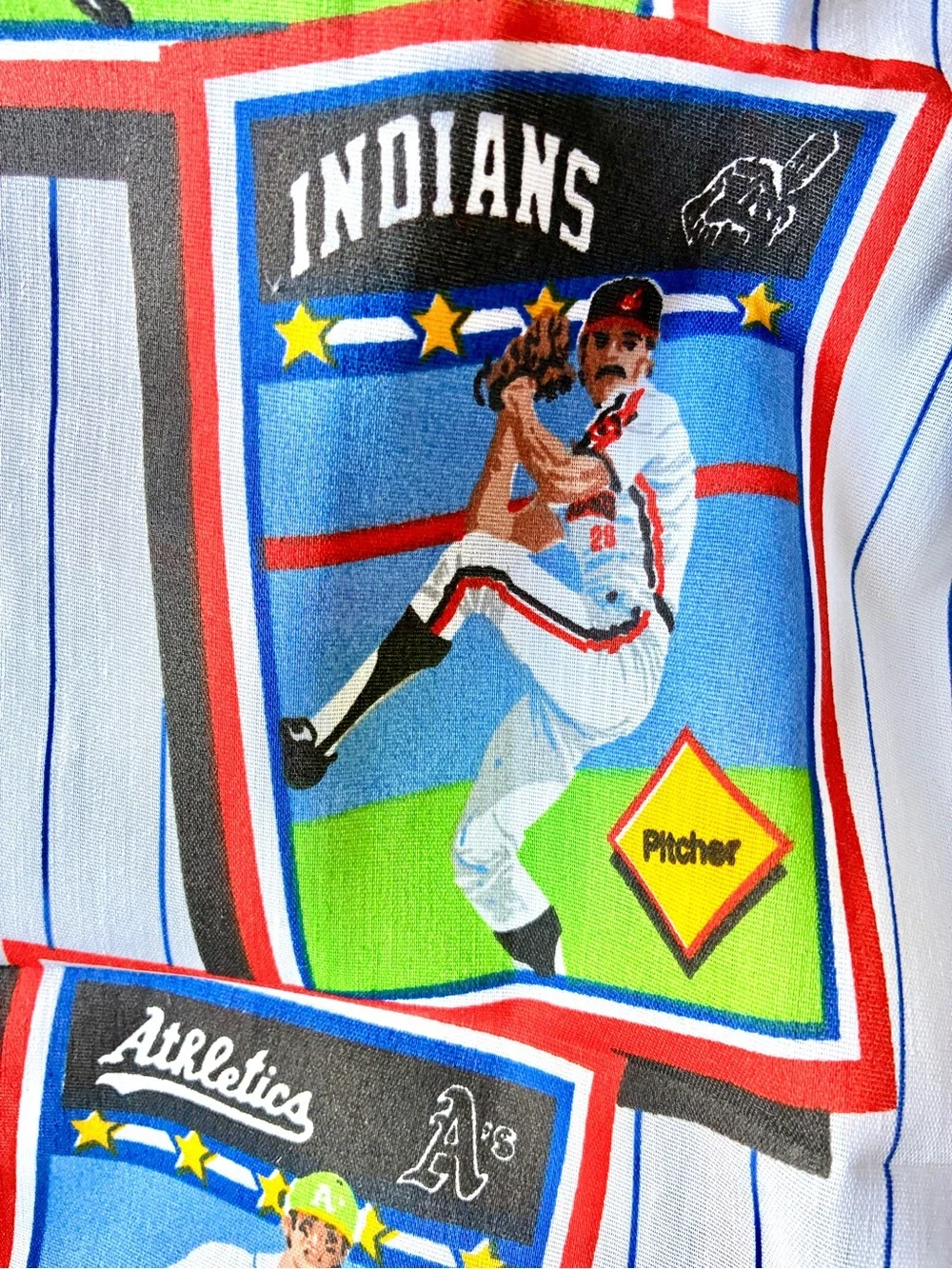 Vintage 1989 Bibb Co. MLB Baseball trading Card Print Sheet Set - 3 PCs